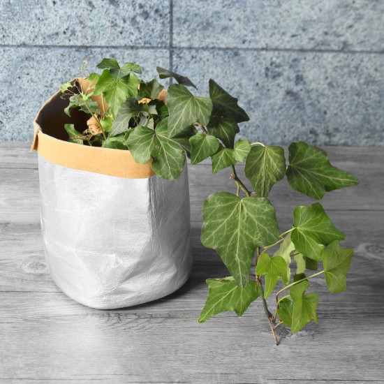 Gardening Washable Kraft Paper Bag Plant Flower Pot Multifunction Home Storage Container