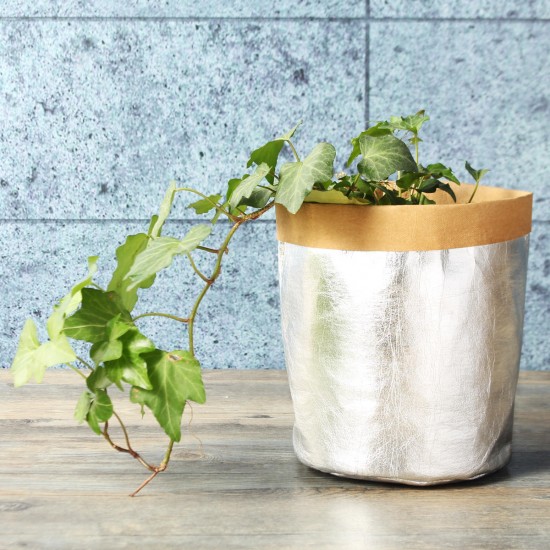 Gardening Washable Kraft Paper Bag Plant Flower Pot Multifunction Home Storage Container
