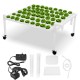 110-220V 1 Layer Hydroponic Growing Kit 6 Pipes 54 Holes Vertical Style Double Side Water Curlture Set Garden Vegetable Planting System Kit Tools