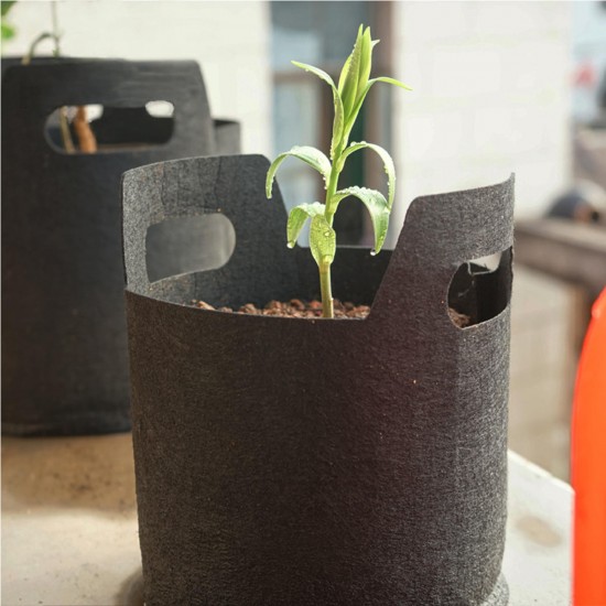 Grow Bag Fabric Planter Pot Potato Tomato Flower Fruit Vegetable Reusable Pouch