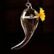 Hanging Symbol Shape Flower Glass Vase Hydroponic Plants Container