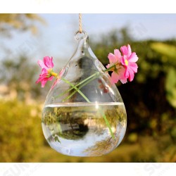 Water Drop Shaped Glass Vase Double Holes Bottle Home Garden Wedding Party Decoration Water Drop Shaped Glass Vase Double Holes Bottle Home Garden Wedding Party Decoration