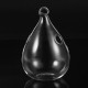 Water Drop Shaped Glass Vase Double Holes Bottle Home Garden Wedding Party Decoration