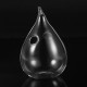 Water Drop Shaped Glass Vase Double Holes Bottle Home Garden Wedding Party Decoration