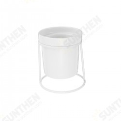 Home Gardening Ceramic Flower Pot Metal Rack Garden Plant Succulent Holder Vase Decorations Home Gardening Ceramic Flower Pot Metal Rack Garden Plant Succulent Holder Vase Decorations