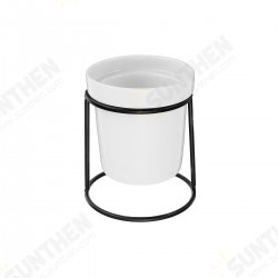 Home Gardening Ceramic Flower Pot Metal Rack Garden Plant Succulent Holder Vase Decorations Home Gardening Ceramic Flower Pot Metal Rack Garden Plant Succulent Holder Vase Decorations