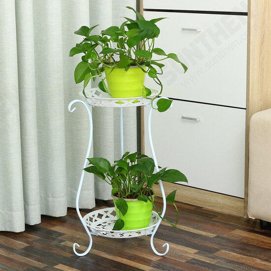 Iron Multifunctional Balcony Floor Standing Succulent Flower Pot Flower Stand