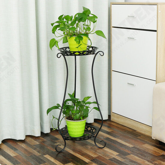 Iron Multifunctional Balcony Floor Standing Succulent Flower Pot Flower Stand