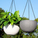 Large Rattan Plaited Hanging Plant Pots Flower Baskets Rope Flower Pot