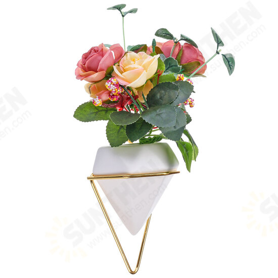 Marble Pattern Wall-Mounted Flower Pots Creative Hanging Plant Flower Pot