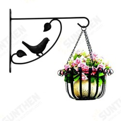 Plant Hanger Wall Bracket Iron Basket Rack Hook Garden Flower Pot Holder Black Plant Hanger Wall Bracket Iron Basket Rack Hook Garden Flower Pot Holder Black
