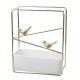 Retro Creative Flower Pot Nordic Minimalist Ins Wrought Iron Ceramic Flower Pot Gold-plated Wall Hanging Meaty Flower Pot
