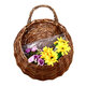 Rustic Wicker Rattan Wall Hanging Flower Baskets Pot Home Balcony Wedding Decor Gift