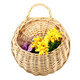 Rustic Wicker Rattan Wall Hanging Flower Baskets Pot Home Balcony Wedding Decor Gift