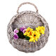 Rustic Wicker Rattan Wall Hanging Flower Baskets Pot Home Balcony Wedding Decor Gift