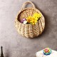 Rustic Wicker Rattan Wall Hanging Flower Baskets Pot Home Balcony Wedding Decor Gift