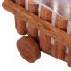 Small Cart Flower Pot Wooden Wheelbarrow Planter Succulent Container Ornament