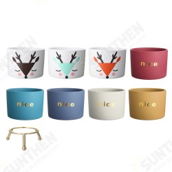 Succulent Ceramic Flower Pot Selected Porcelain Clay Glaze Anti-slip Straight Holeless Flower Pot Succulent Ceramic Flower Pot Selected Porcelain Clay Glaze Anti-slip Straight Holeless Flower Pot