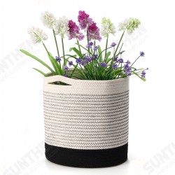 Tvird Woven Cotton Rope Basket Organizer Storage basket Plant Pots laundry basket Tvird Woven Cotton Rope Basket Organizer Storage basket Plant Pots laundry basket