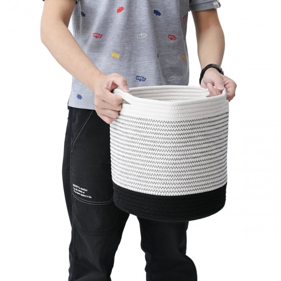 Tvird Woven Cotton Rope Basket Organizer Storage basket Plant Pots laundry basket