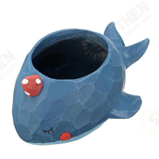 Whale Planter Resin Potted Plants Succulent Cactus Flower Pot Craft Ornaments