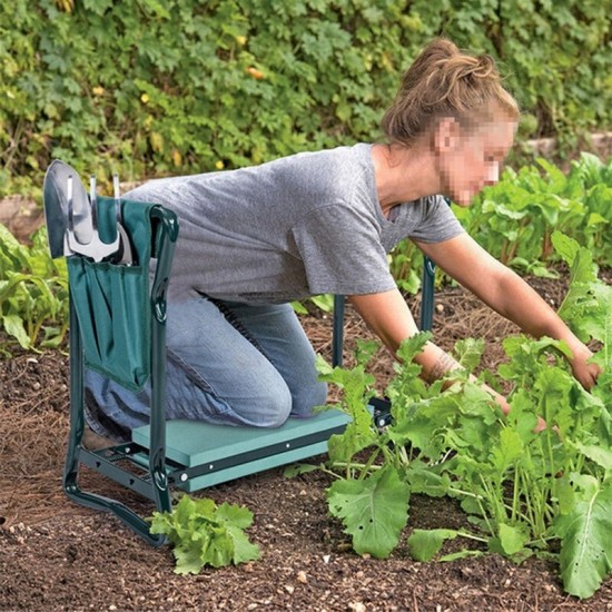 Portable Garden Kneeler Tool Bags Kneeling Stool Tool Bag Pouch with Handle