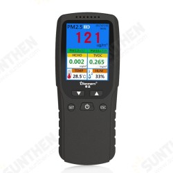 Air Quality Analysis Tester PM1.0 PM2.5 PM10 HCHO TVOC Temperature Humidity Monitor Gas Detector Analyzer Measuring Tool