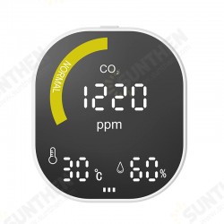 CO2-3 Digital Carbon Dioxide Detector Indoor Air Quality Detection Temperature and Humidity Sensor Tester CO2-3 Digital Carbon Dioxide Detector Indoor Air Quality Detection Temperature and Humidity Sensor Tester