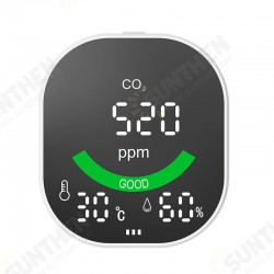 CO2-3 Digital Carbon Dioxide Detector Indoor Air Quality Detection Temperature and Humidity Sensor Tester CO2-3 Digital Carbon Dioxide Detector Indoor Air Quality Detection Temperature and Humidity Sensor Tester