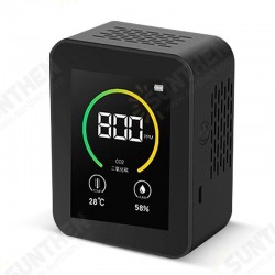 Carbon Dioxide Detector Indoor Air Quality Monitor Real Time CO2 Detector TFT Color Screen Intelligent Air Quality Sensor Tester Carbon Dioxide Detector Indoor Air Quality Monitor Real Time CO2 Detector TFT Color Screen Intelligent Air Quality Sensor Tester