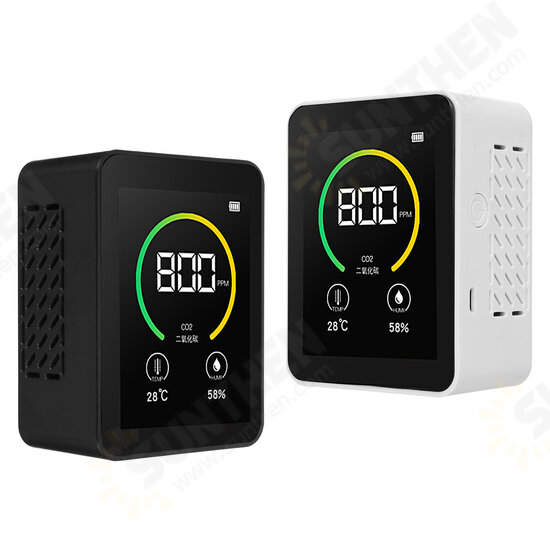 Gas Co2 Sensor Detector Air Quality Monitor Analyzer W/ Temperature Humidity Display