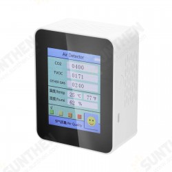Household Air Quality Detector CO2 Tester with Carbon Dioxide TVOC Value Electricity Quantity Temperature Humidity Display Household Air Quality Detector CO2 Tester with Carbon Dioxide TVOC Value Electricity Quantity Temperature Humidity Display