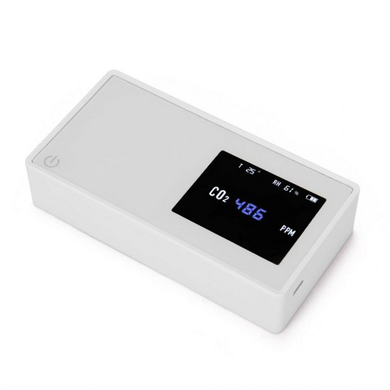 Household Air Quality Detector CO2 Tester with Electricity Quantity Temperature Humidity Display
