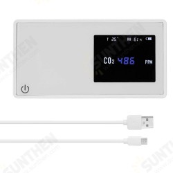 Household Air Quality Detector CO2 Tester with Electricity Quantity Temperature Humidity Display