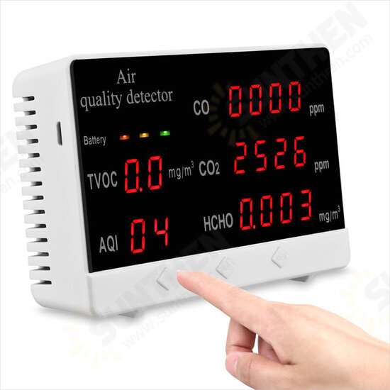 JSM-131CO Indoor Outdoor Air Quality Monitor Detector CO/HCHO/TVOC Tester CO2 Meter Gas Analyzer