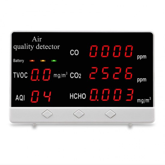 JSM-131CO Indoor Outdoor Air Quality Monitor Detector CO/HCHO/TVOC Tester CO2 Meter Gas Analyzer