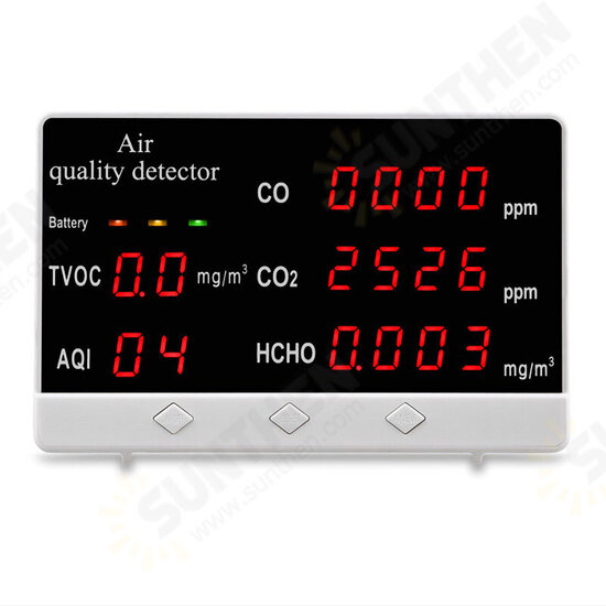 JSM-131CO Indoor Outdoor Air Quality Monitor Detector CO/HCHO/TVOC Tester CO2 Meter Gas Analyzer