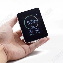K02 Household Air Quality Detector CO2 Meter Multifunctional C02 Temperature Humidity Tester LCD Display with Backlight K02 Household Air Quality Detector CO2 Meter Multifunctional C02 Temperature Humidity Tester LCD Display with Backlight