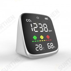 LCD Digital CO2 Meter Air Quality Monitor Alarm Carbon Dioxide Temperature Humidity Detector NDIR Sensor Analyzer LCD Digital CO2 Meter Air Quality Monitor Alarm Carbon Dioxide Temperature Humidity Detector NDIR Sensor Analyzer