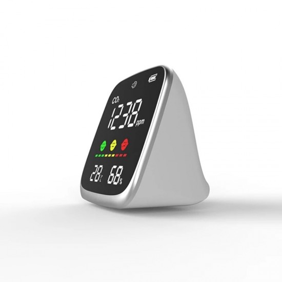 LCD Digital CO2 Meter Air Quality Monitor Alarm Carbon Dioxide Temperature Humidity Detector NDIR Sensor Analyzer