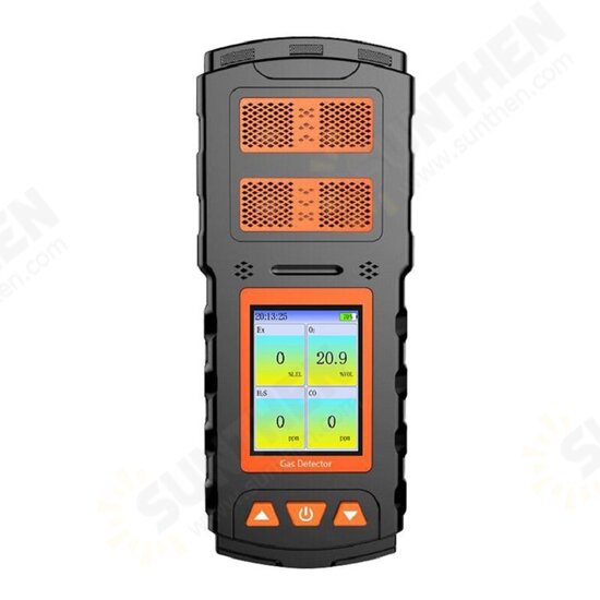 NM-4 4-in-1 Portable Gas Detector LCD Display Alarm Multi-function Gas Sensor CO O2 H2S Gas Leak Detection