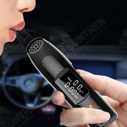 Non-contact Digital Alcohol Breath Tester LCD Screen Gas Detector Analyzer Meter Car Alcohol Tester USB Charging Non-contact Digital Alcohol Breath Tester LCD Screen Gas Detector Analyzer Meter Car Alcohol Tester USB Charging