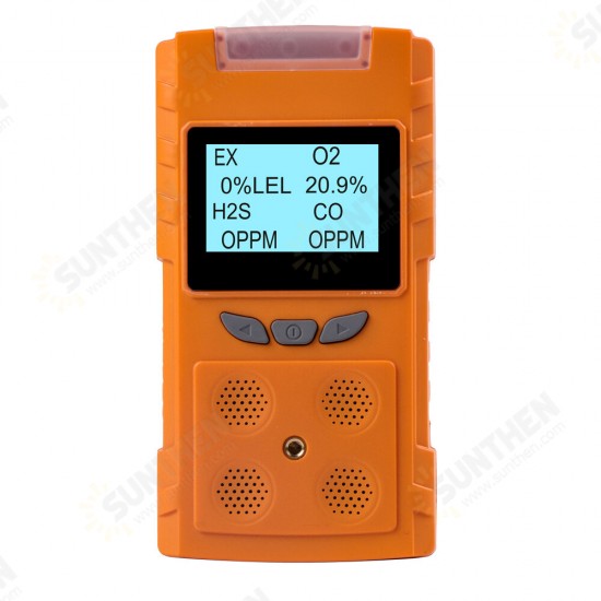 PLT850 Multifunction O2 H2S CO LEL 4 In 1 Gas Detector Meter Oxygen Hydrogen Sulfide Carbon Monoxide Combustible Gas Leak Detector