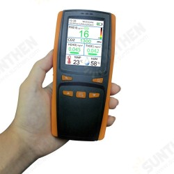 Portable Digital Air Quality Monitor AQI HCHO TVOC PM2.5 Detector CO2 Meter Carbon Dioxide Gas Analyzers Portable Digital Air Quality Monitor AQI HCHO TVOC PM2.5 Detector CO2 Meter Carbon Dioxide Gas Analyzers