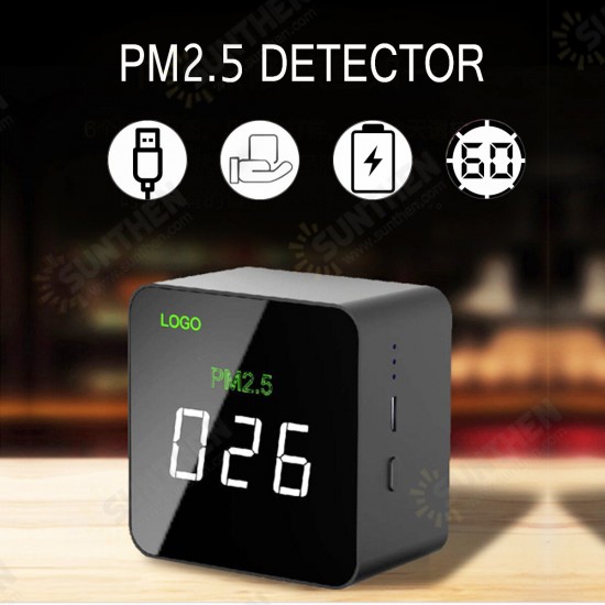 Portable Digital PM2.5 Detector Air Quality Monitor Meter Tester