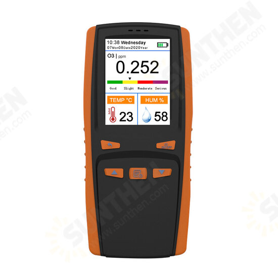 Portable Ozone Analyzer Multifunctional O? Ozone Meter Air Detector Intelligent Sensor Ozone Meter Air Quality Pollution Monitor