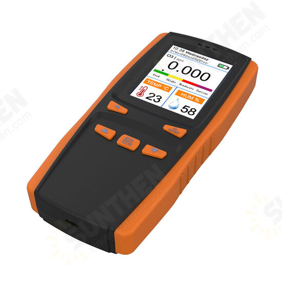 Portable Ozone Analyzer Multifunctional O? Ozone Meter Air Detector Intelligent Sensor Ozone Meter Air Quality Pollution Monitor