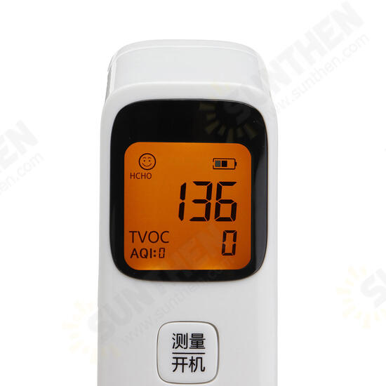 Smart Air Formaldehyde Gas Detector Monitors Tester For HCHO/TVOC/AQI Detection