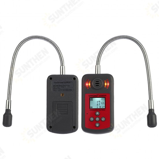 UA9800B LCD Digital Combustible Gas Detector Automotive Gas Leak Meter Location Determine Diagnostic-tool with Sound Light Alarm