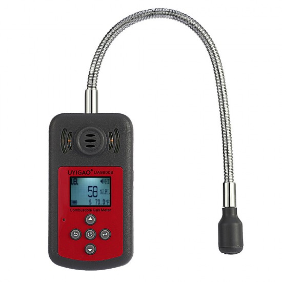 UA9800B LCD Digital Combustible Gas Detector Automotive Gas Leak Meter Location Determine Diagnostic-tool with Sound Light Alarm